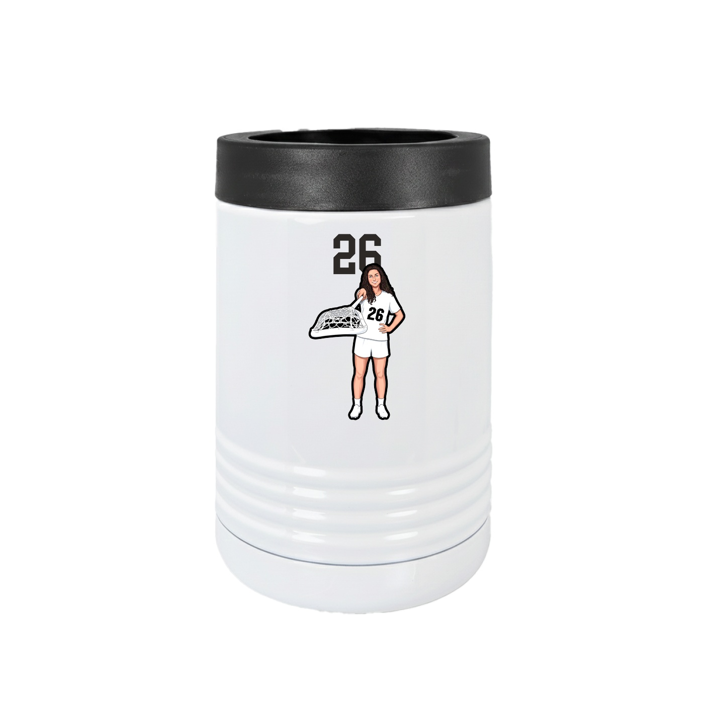 Beverage Holder — Number Top in White