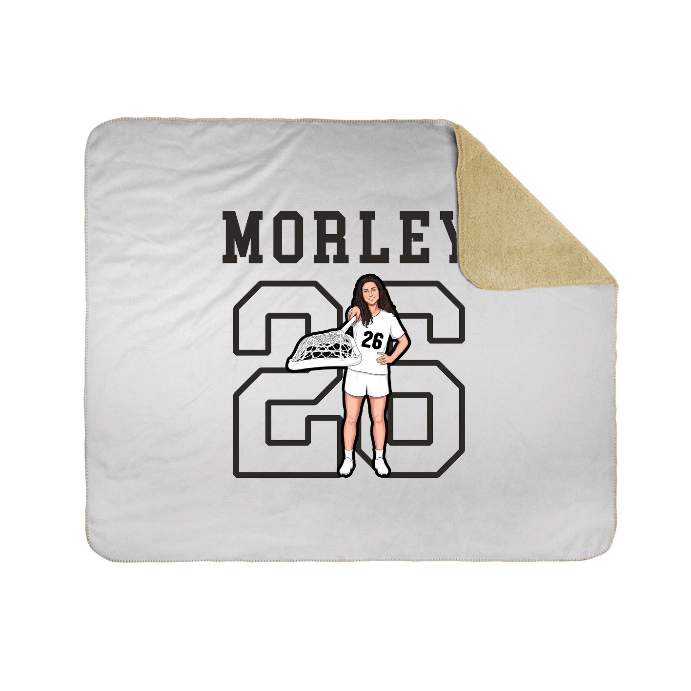 Throw Blanket — Shirsey in White