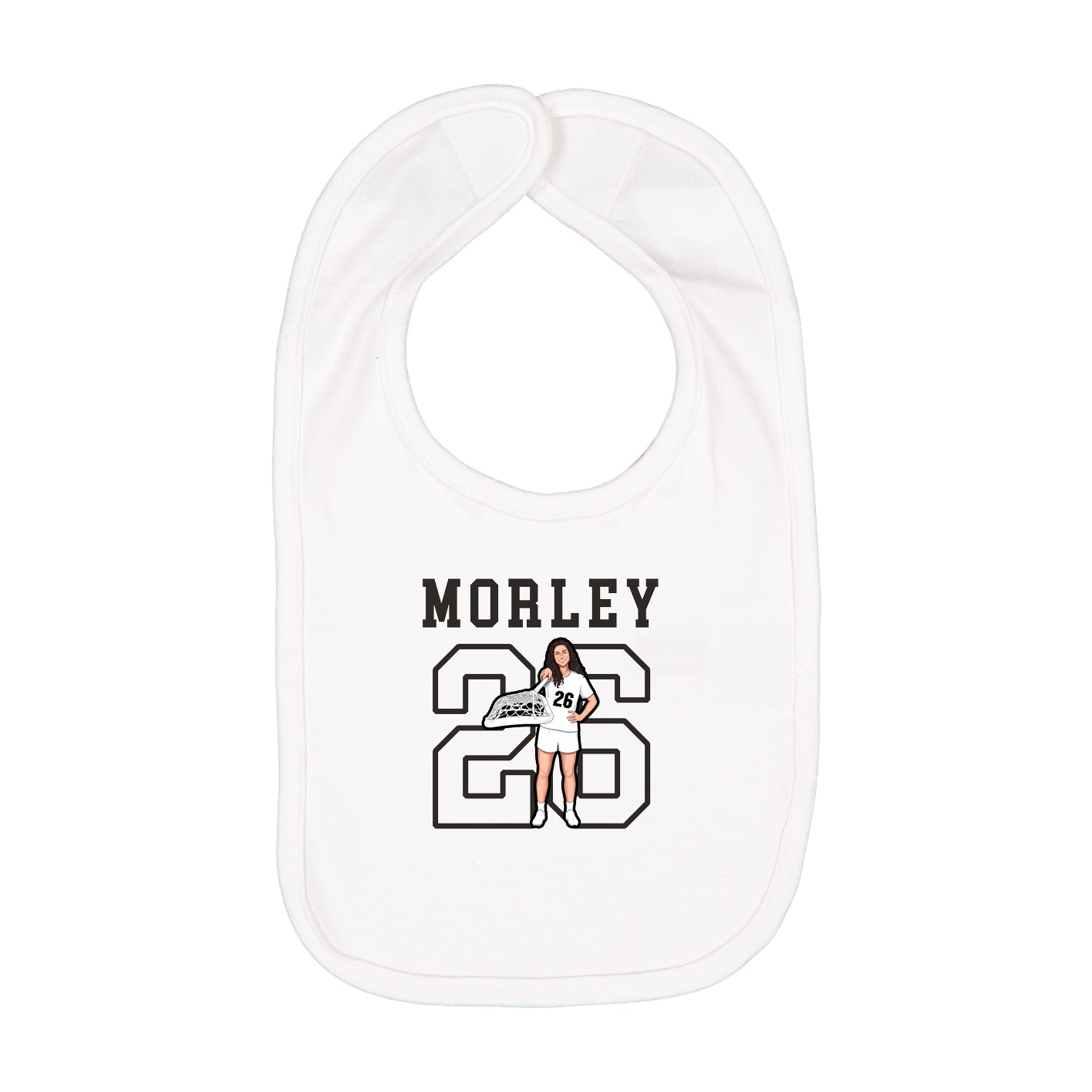 Infant Bib — Shirsey in White
