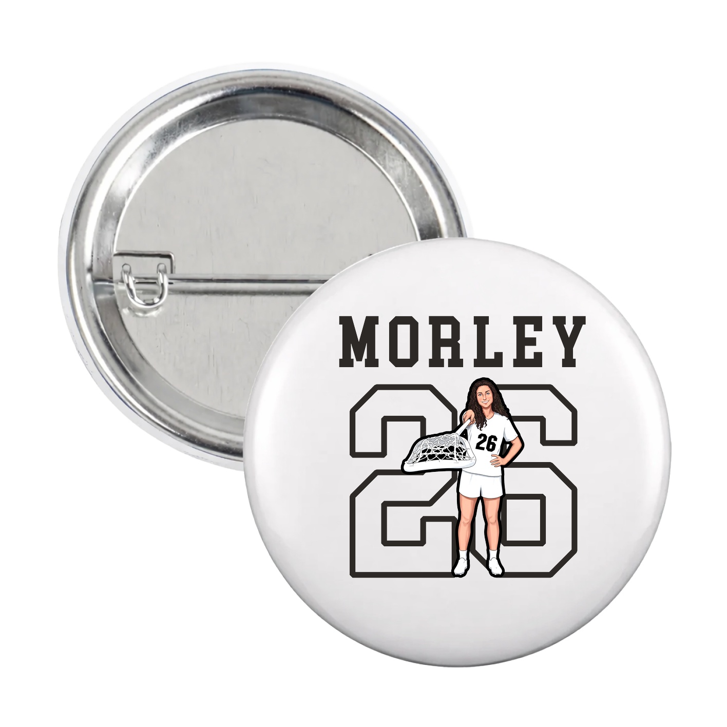 Game Day Button — Shirsey in White
