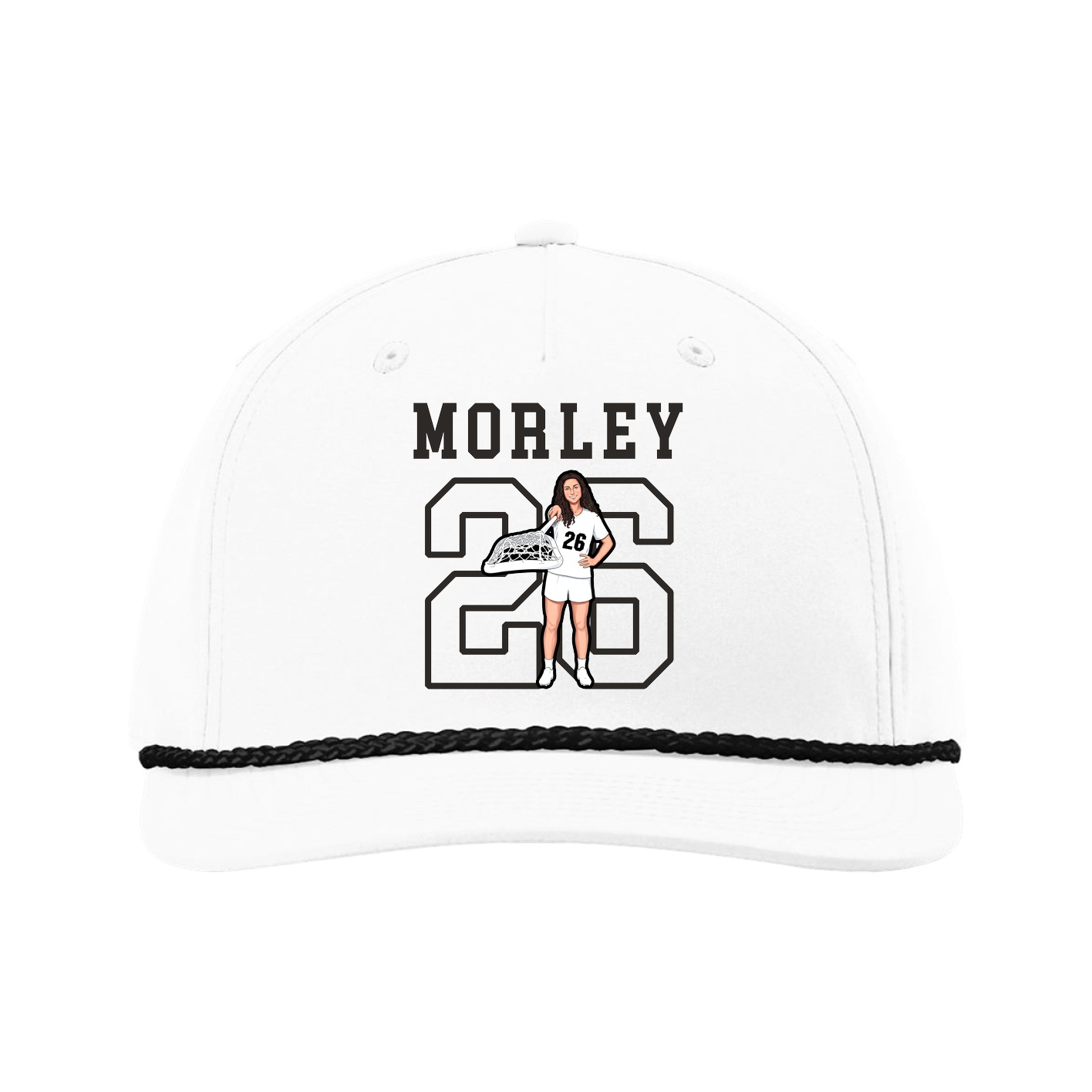 Five-Panel Classic Rope Cap — Shirsey in White