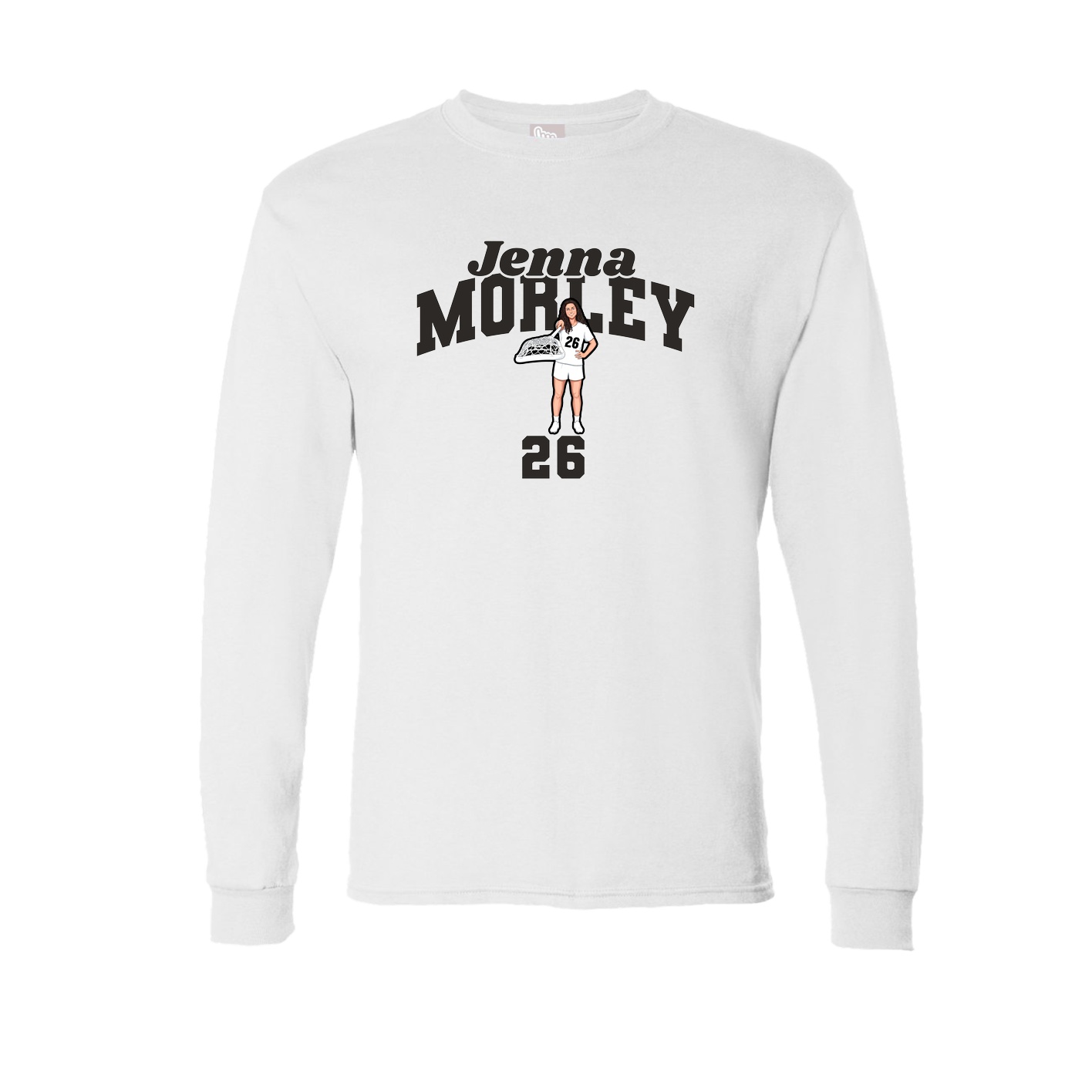 Long Sleeve Tee — Signature Arch in White