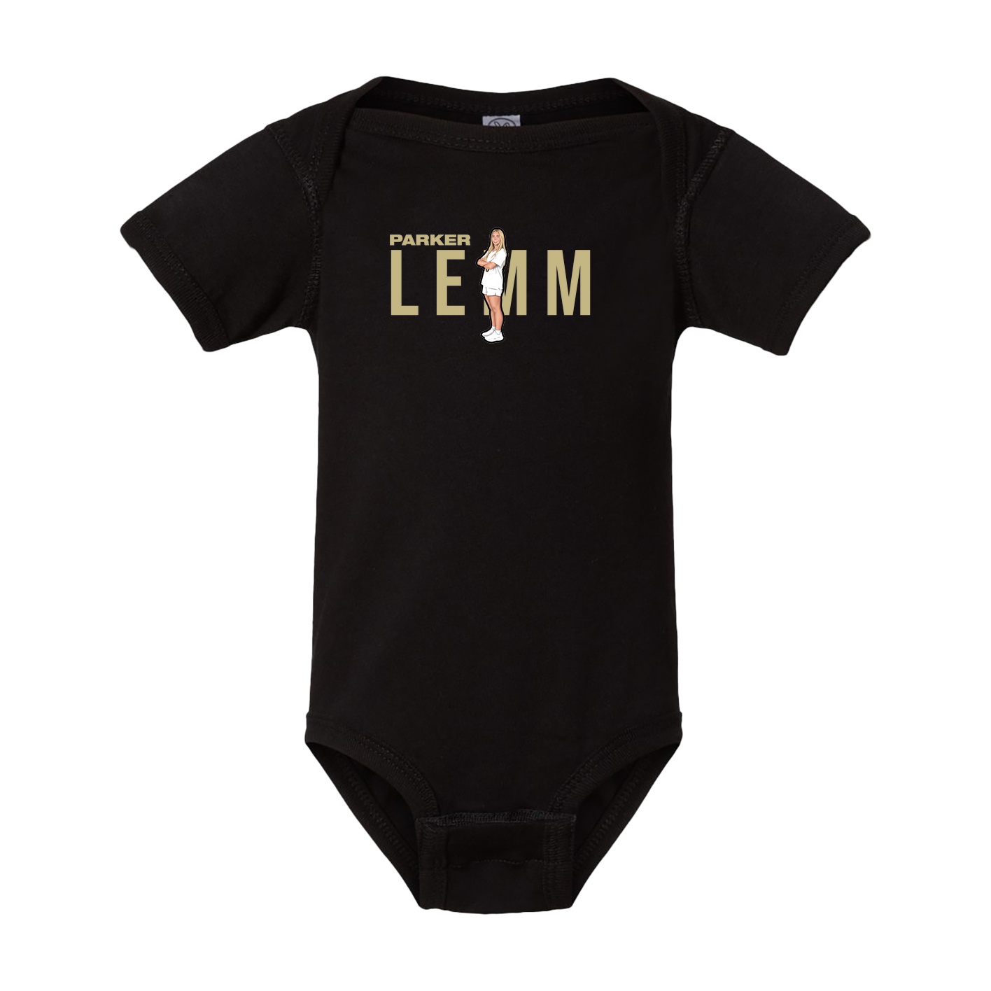Baby Onesie — Player Name in Black