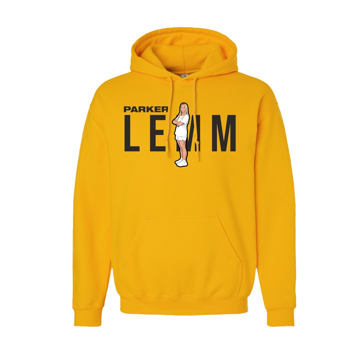 Hoodie — Player Name in Gold