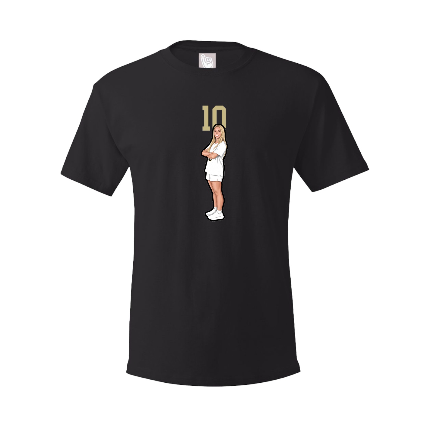 Tee — Number Top in Black