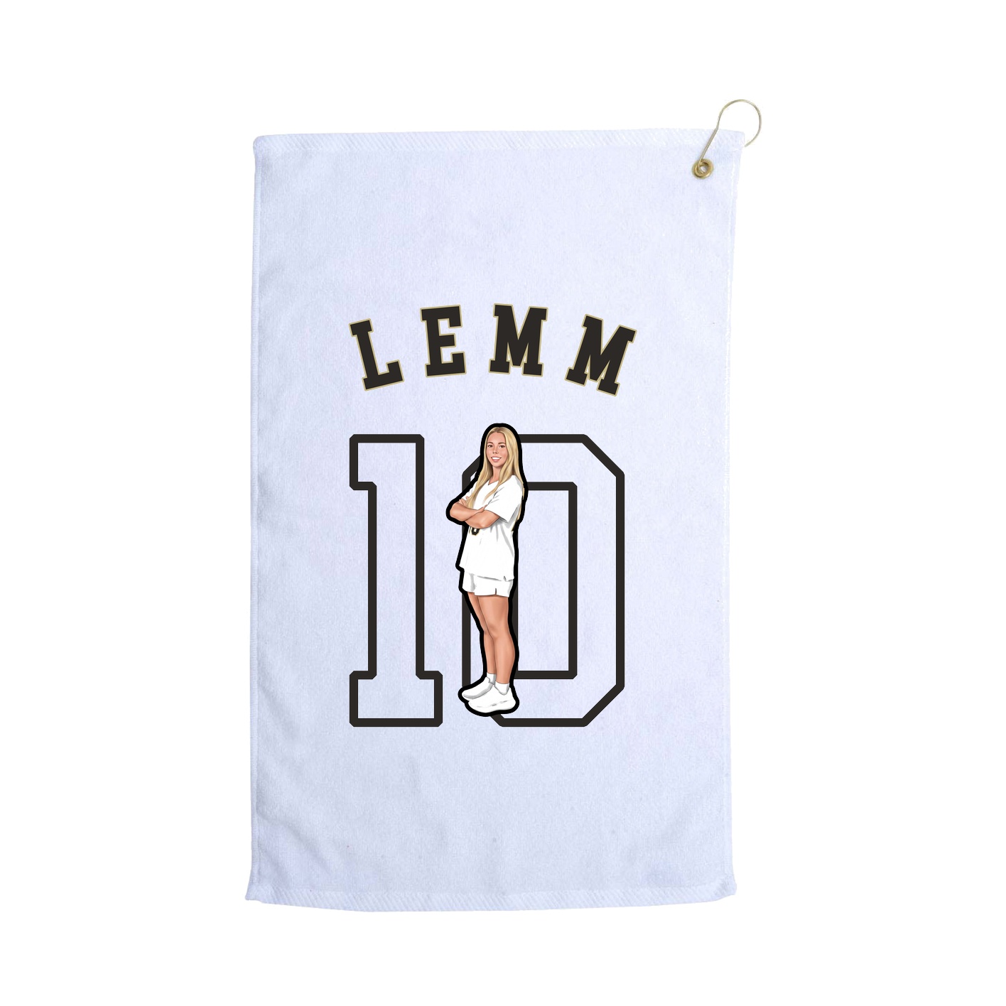 Golf Towel — Shirsey Arch in White