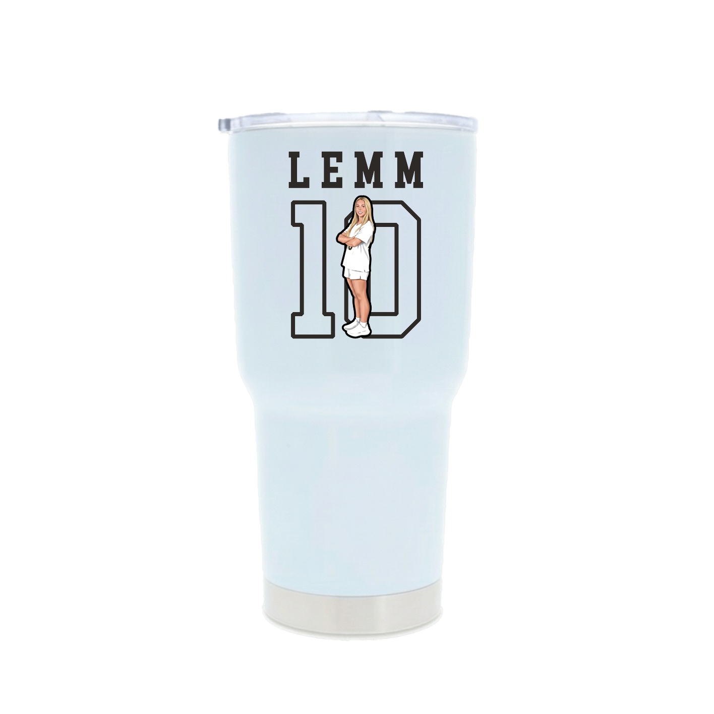 30oz Stainless Steel Tumbler — Shirsey in White