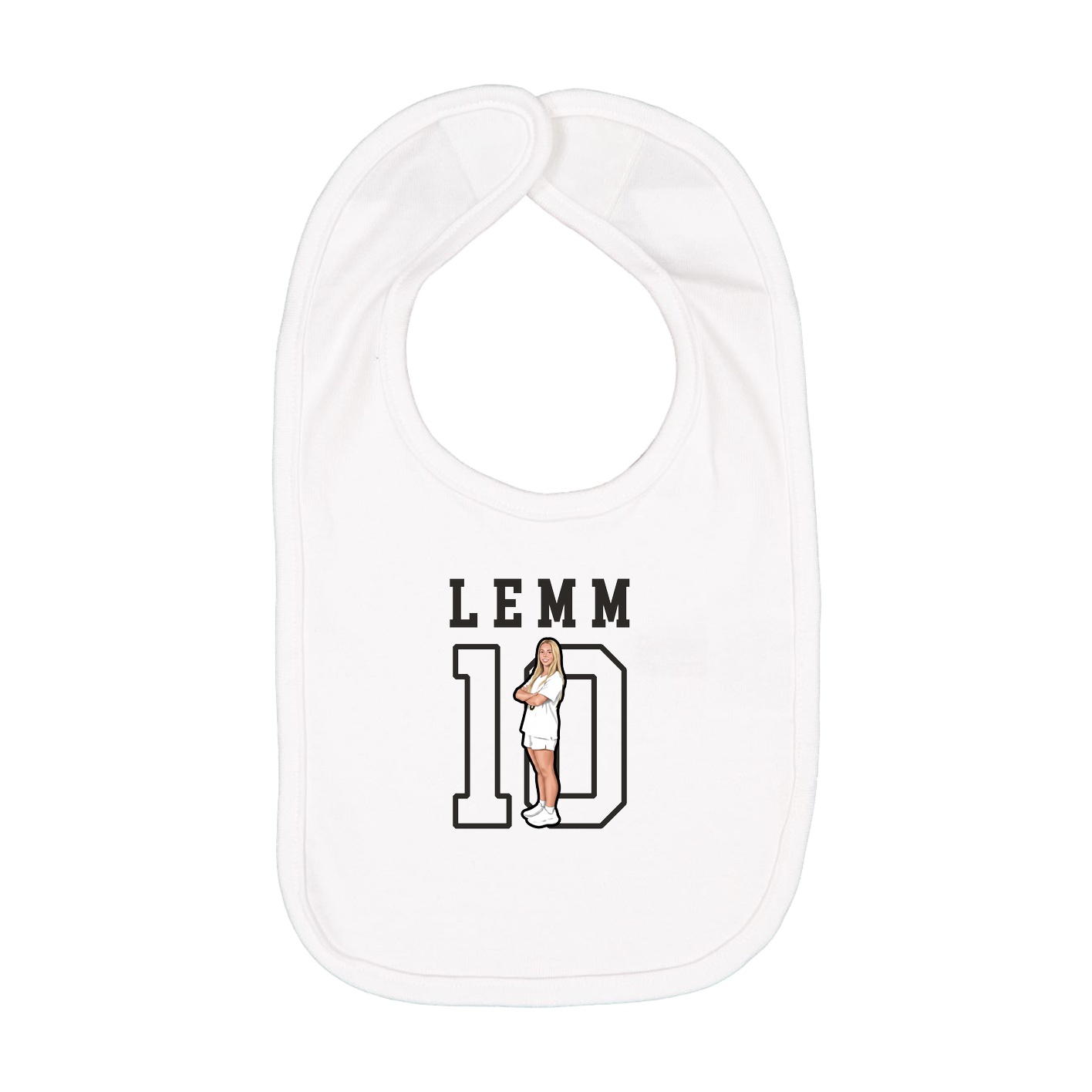 Infant Bib — Shirsey in White