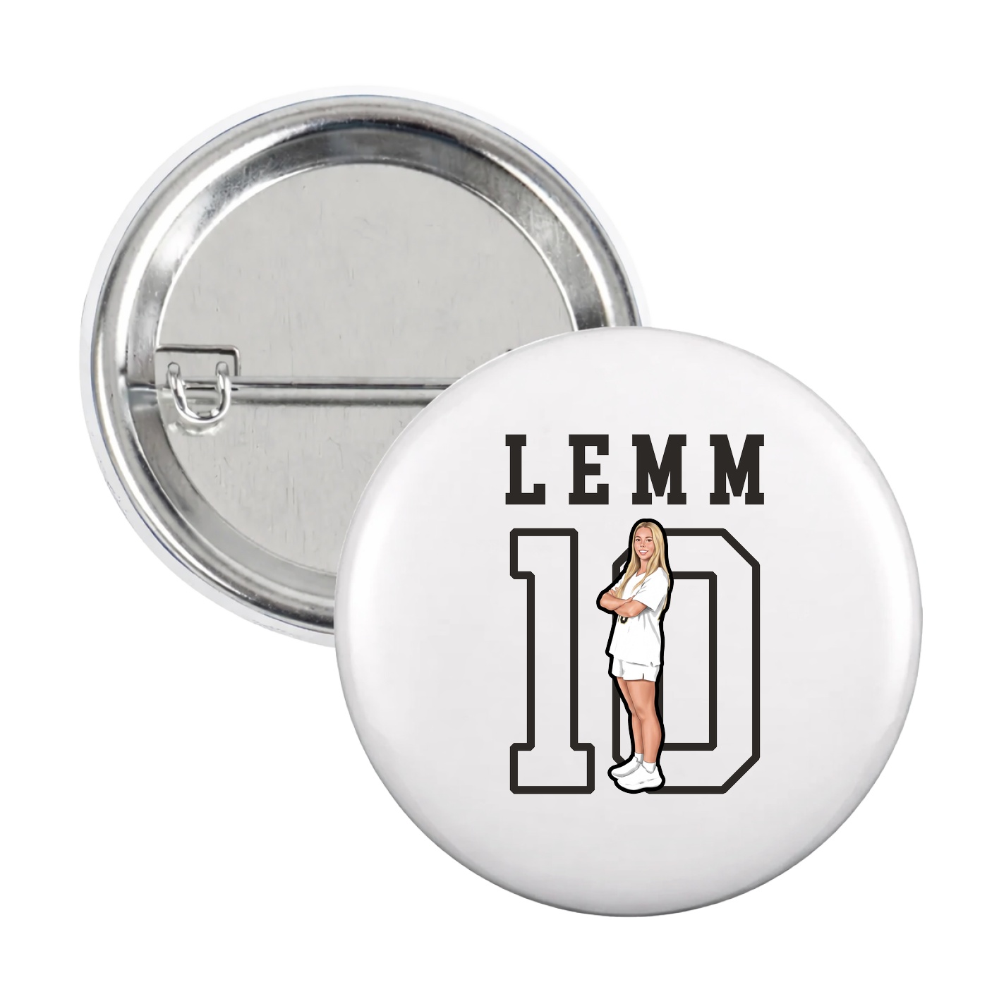 Game Day Button — Shirsey in White