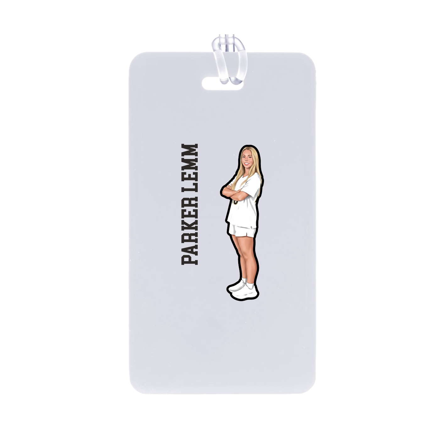 Bag Tag — Name Vertical in Classic