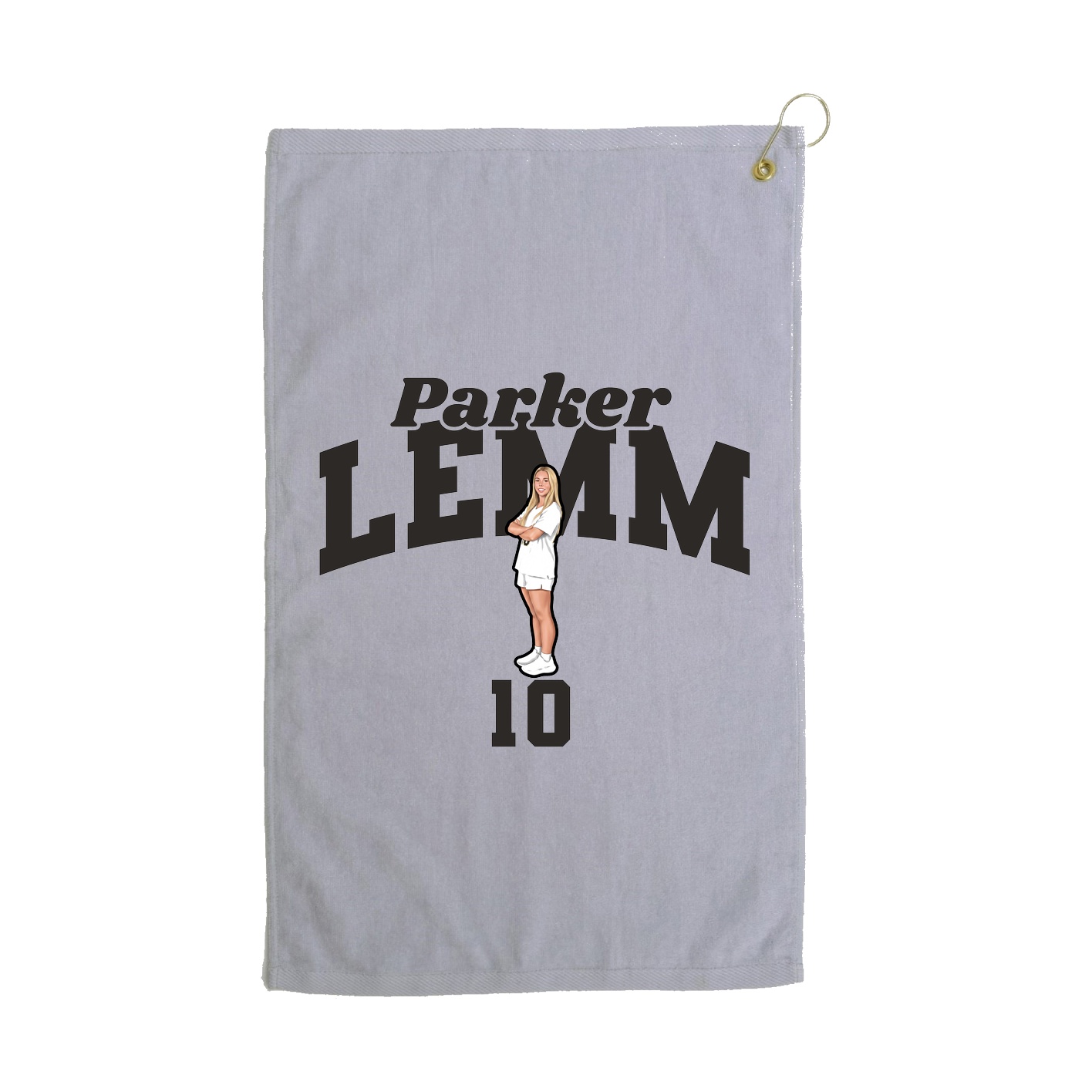 Golf Towel — Signature Arch in Grey