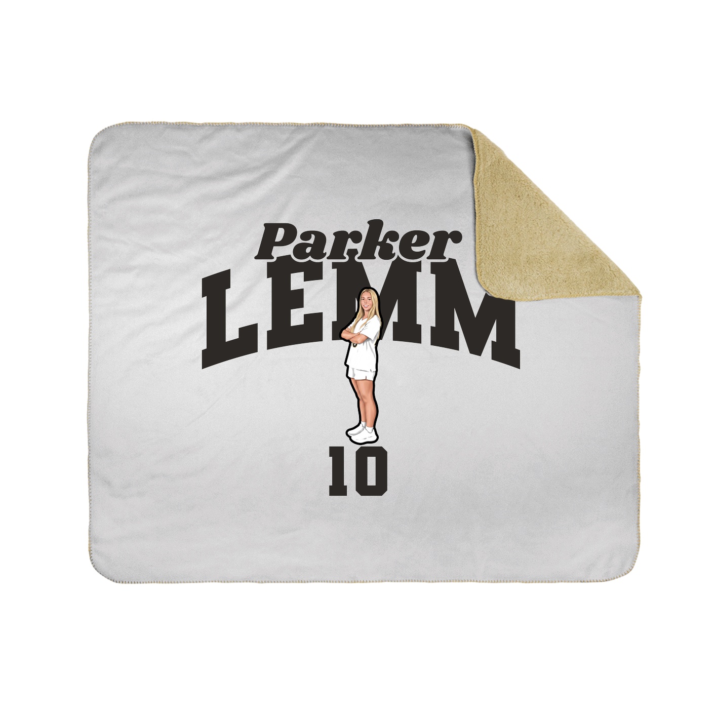Throw Blanket — Signature Arch in White