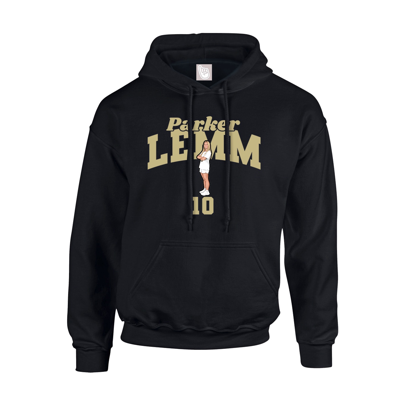 Hoodie — Signature Arch in Black