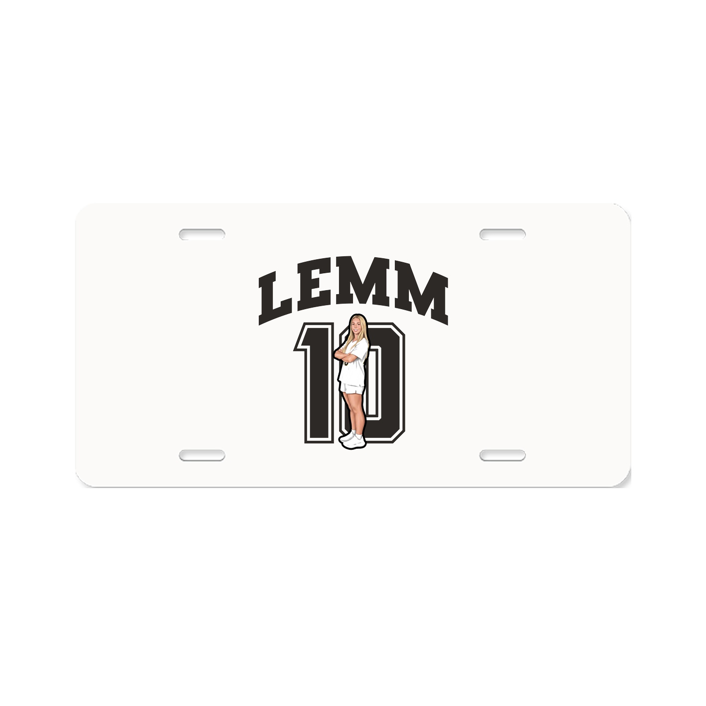 License Plate — Number in Classic