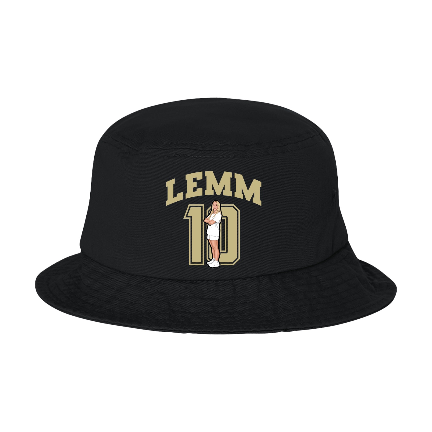 Bucket Cap — Number in Black