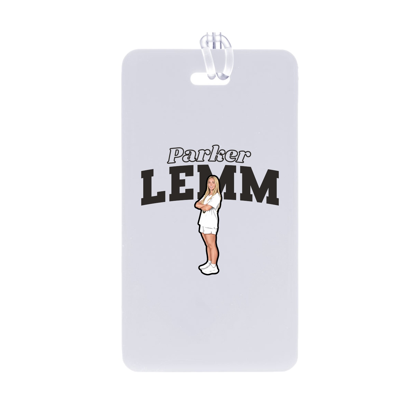 Bag Tag — Name Arch in Classic