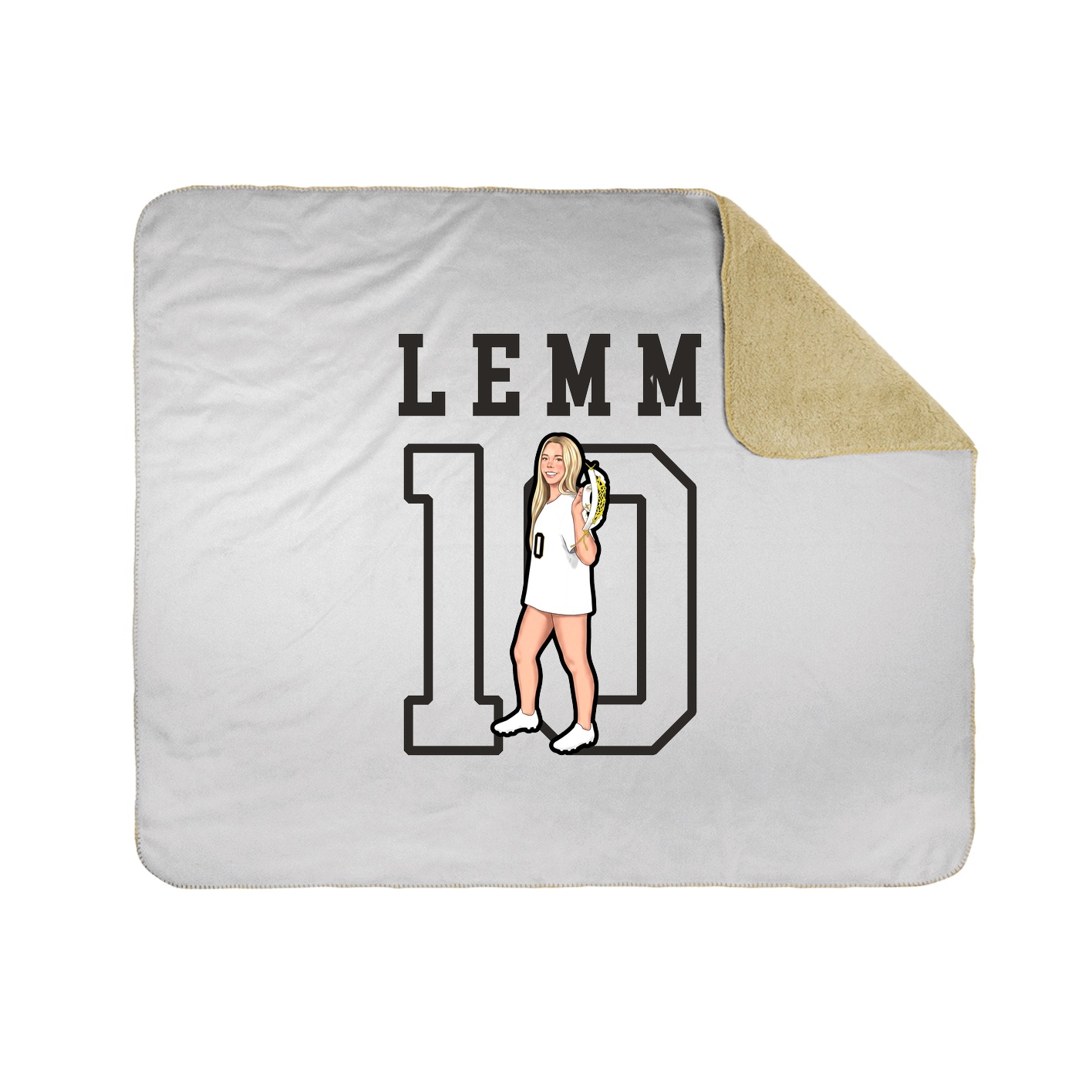 Throw Blanket — Shirsey in White