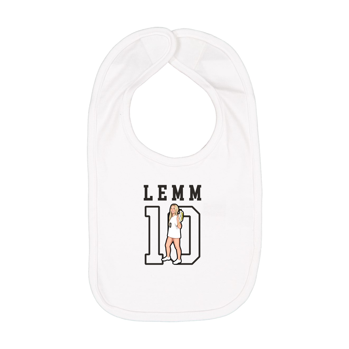Infant Bib — Shirsey in White