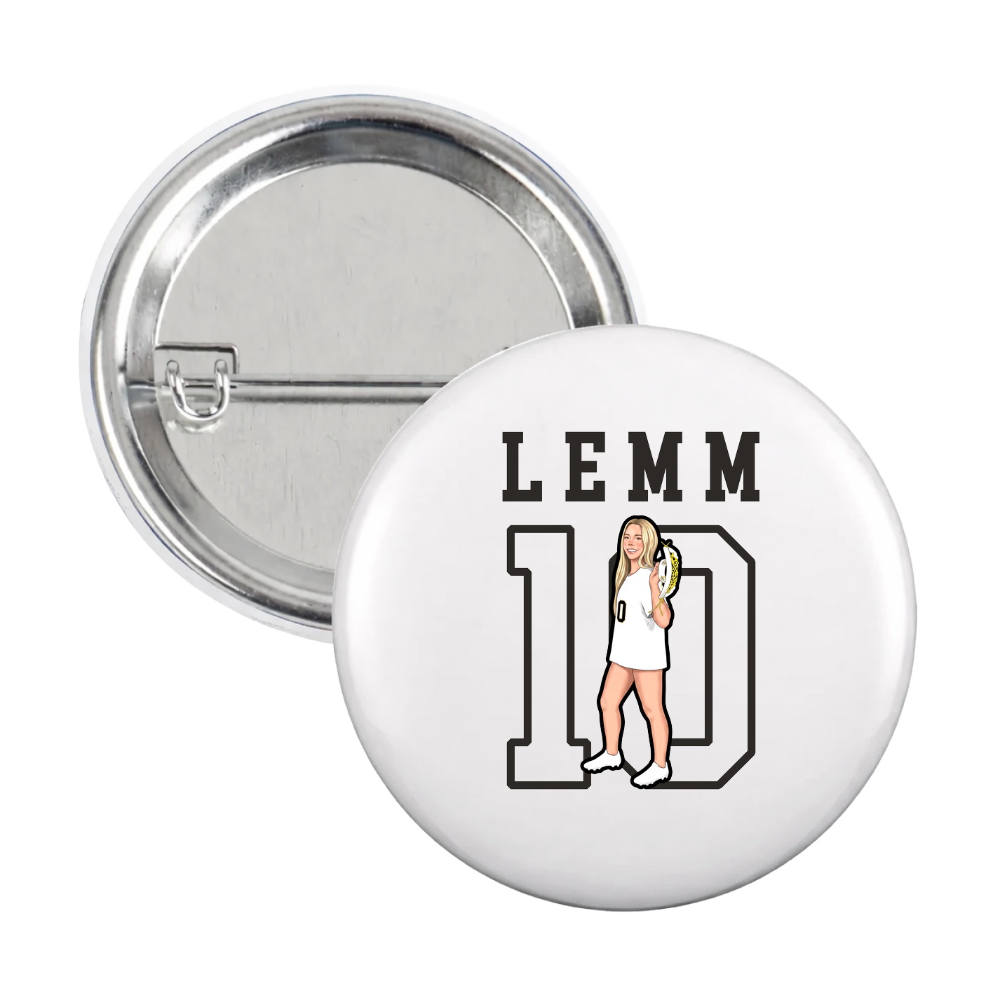 Game Day Button — Shirsey in White