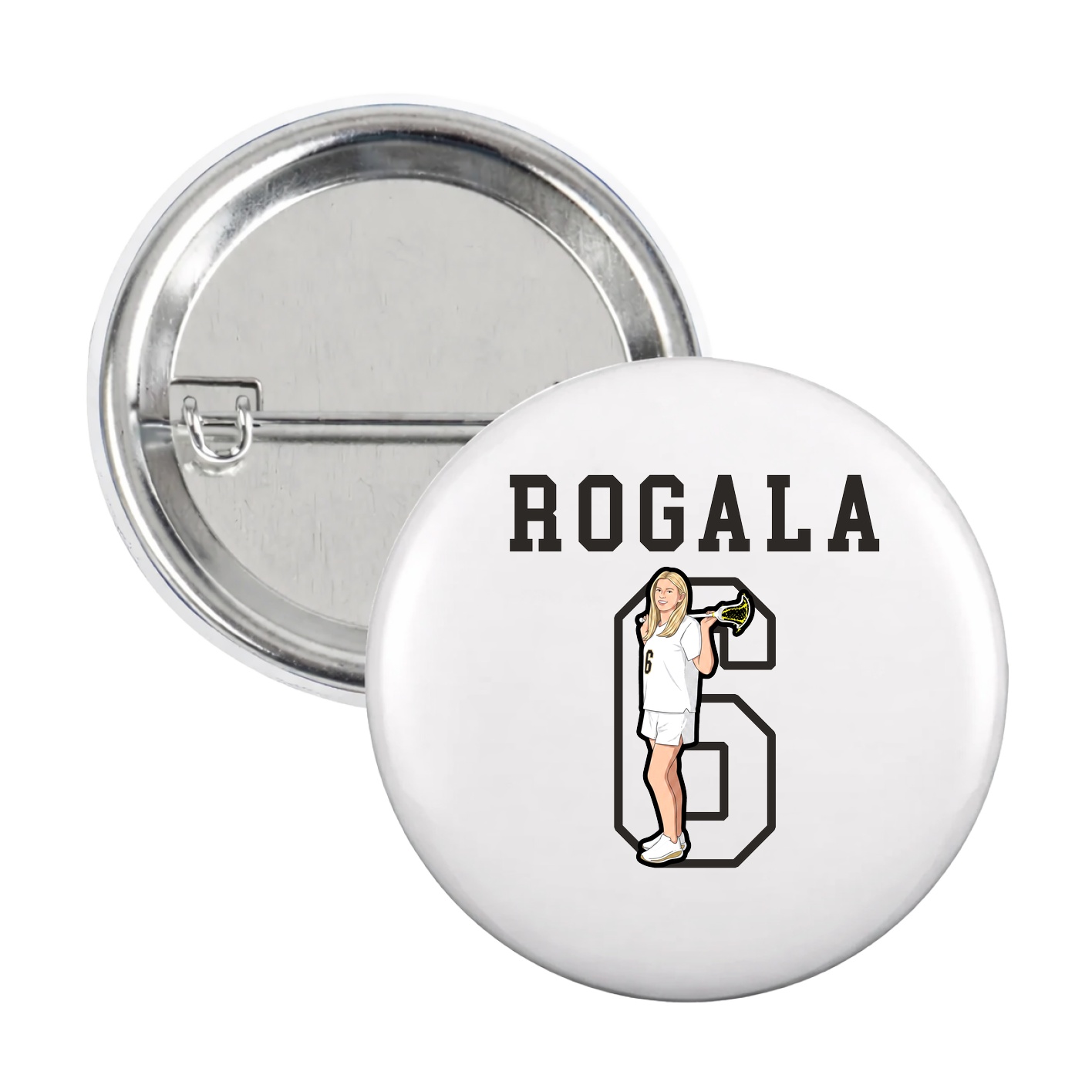 Game Day Button — Shirsey in White