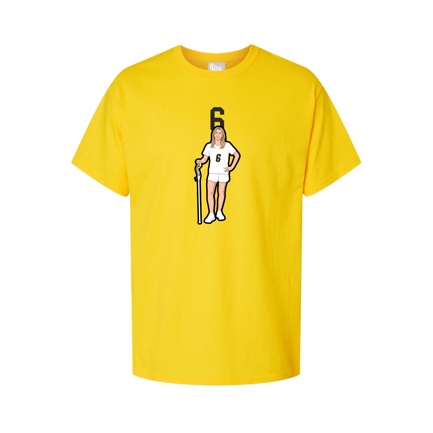 Youth Tee — Number Top in Gold