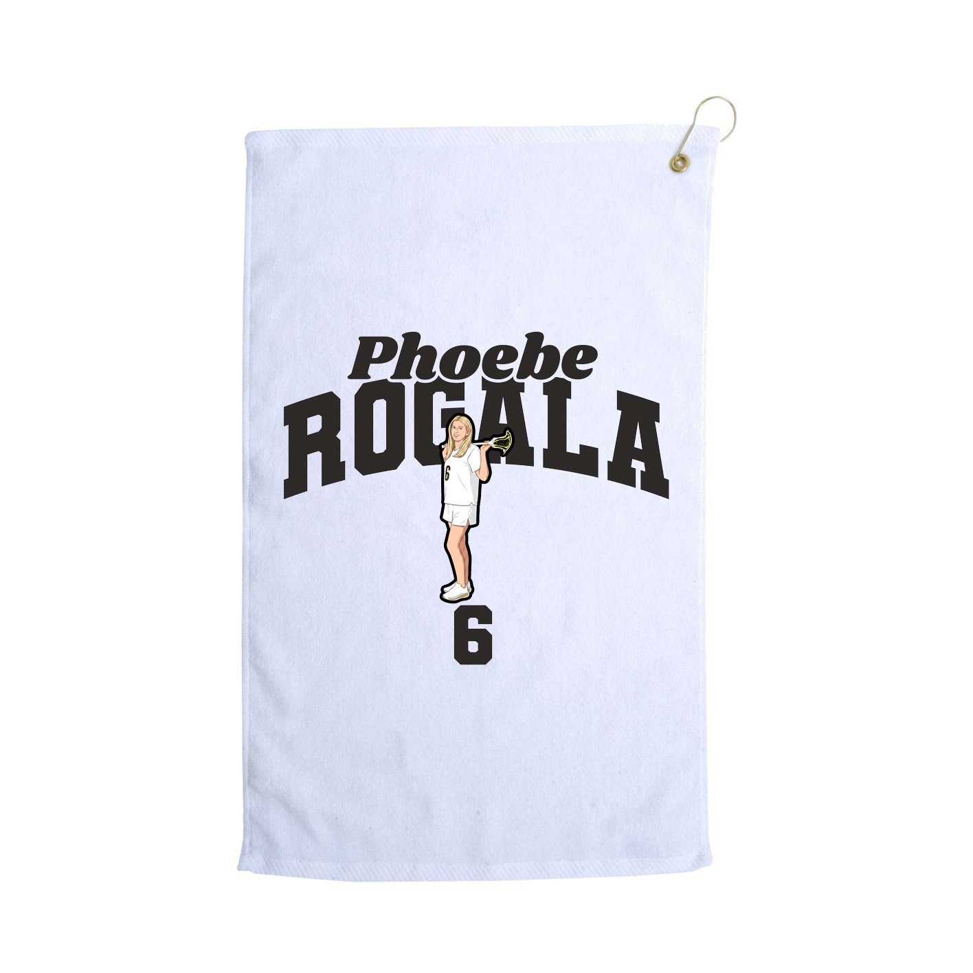Golf Towel — Signature Arch in White