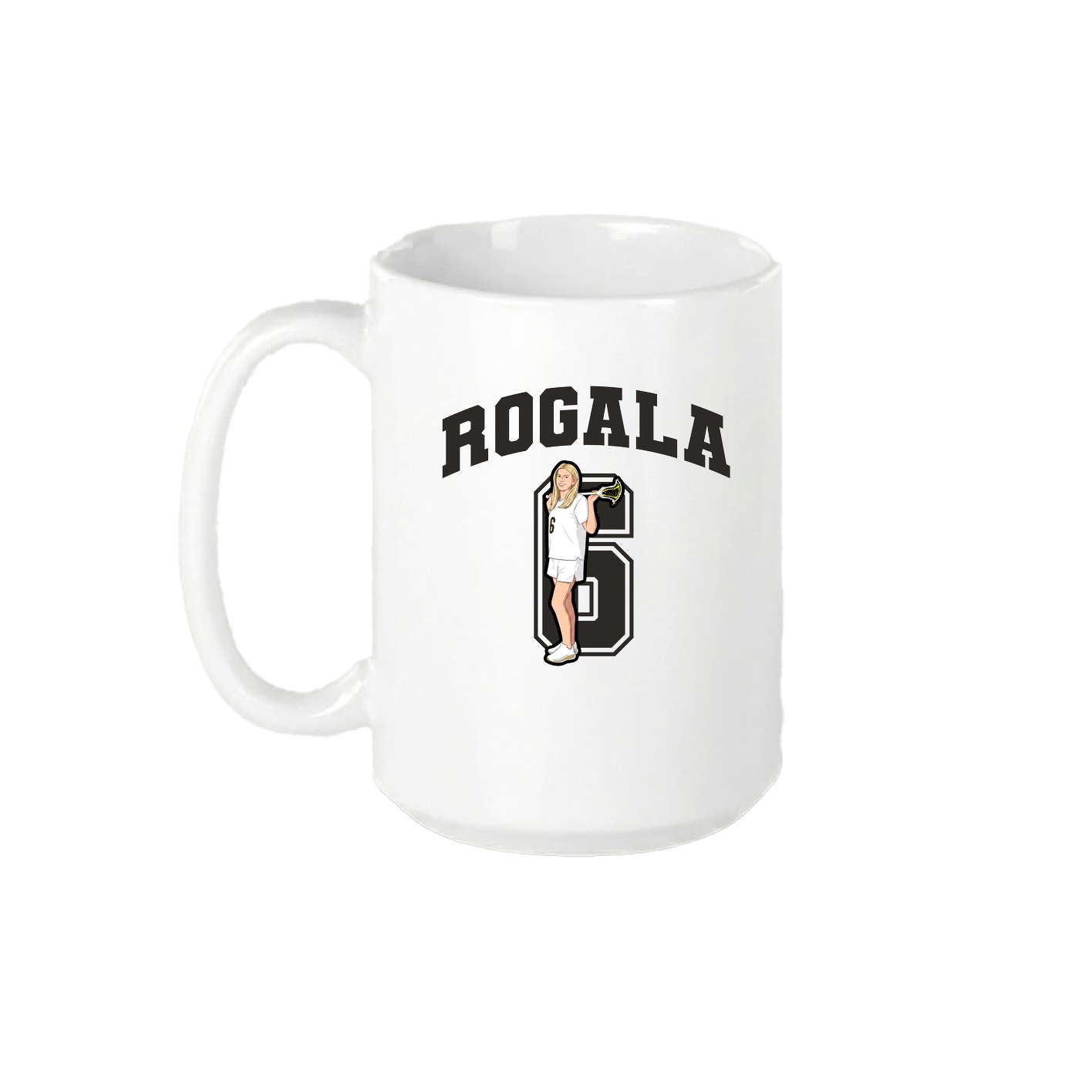 15oz Coffee Mug — Number in White
