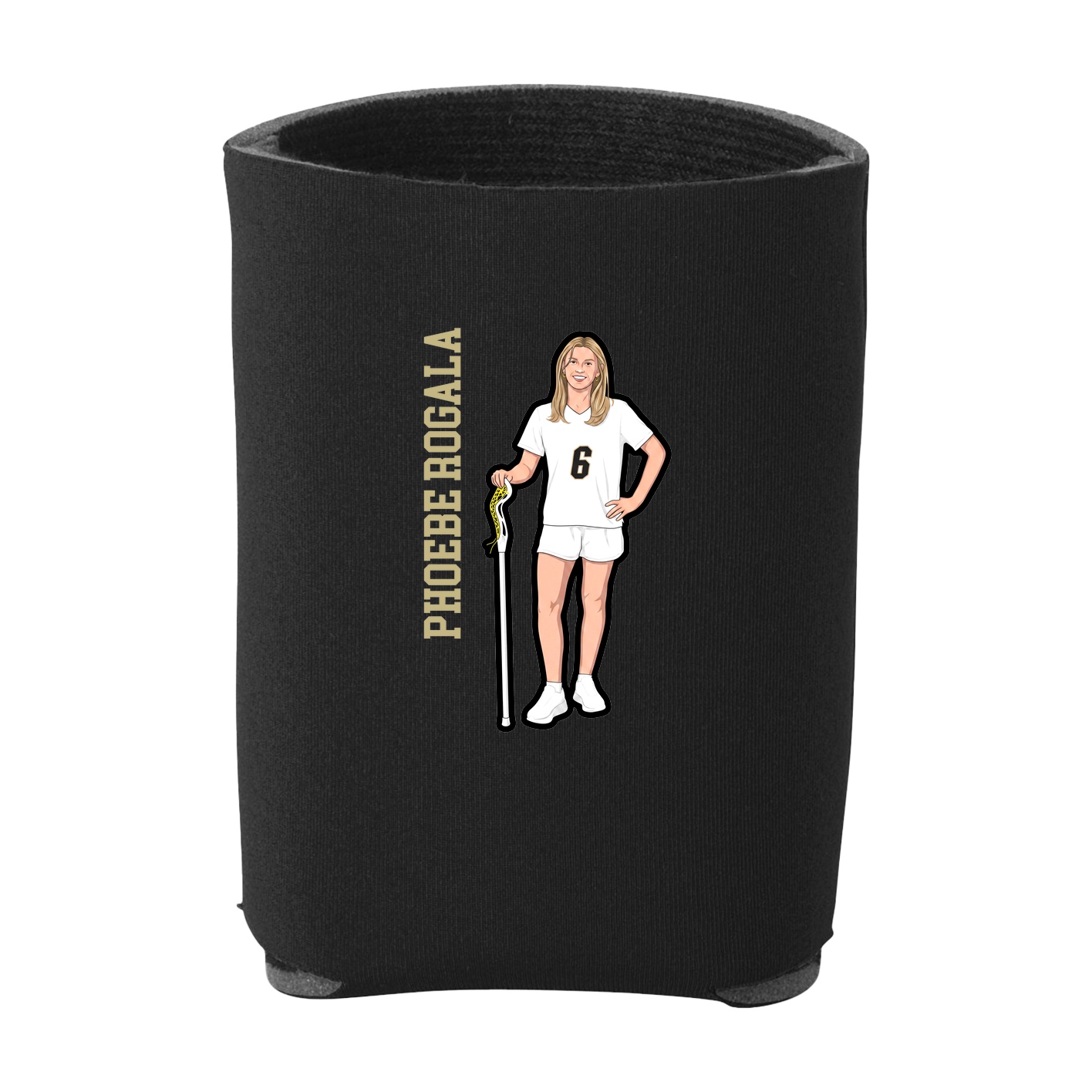 Can Holder — Name Vertical in Black