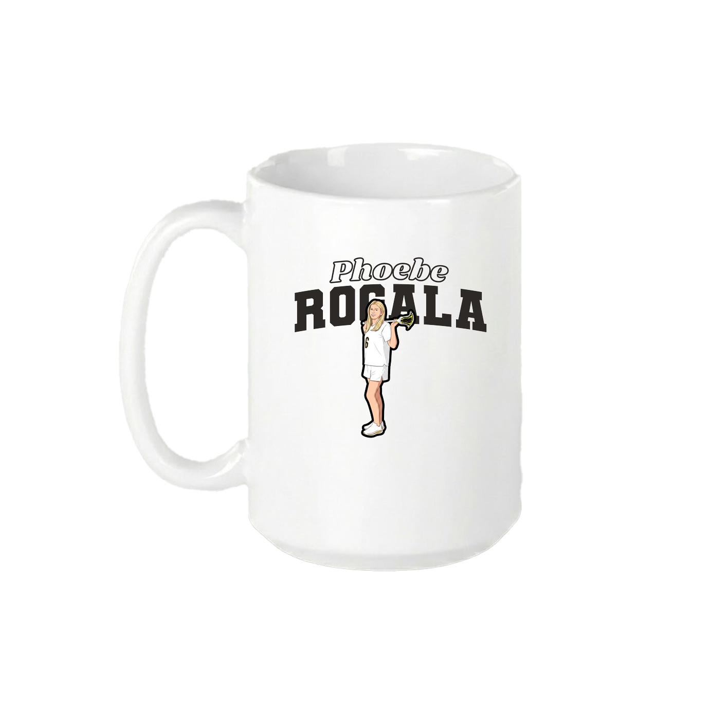 15oz Coffee Mug — Name Arch in White