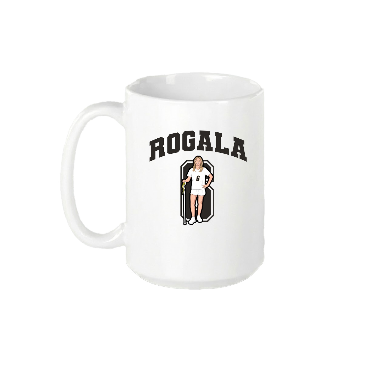 15oz Coffee Mug — Number in White