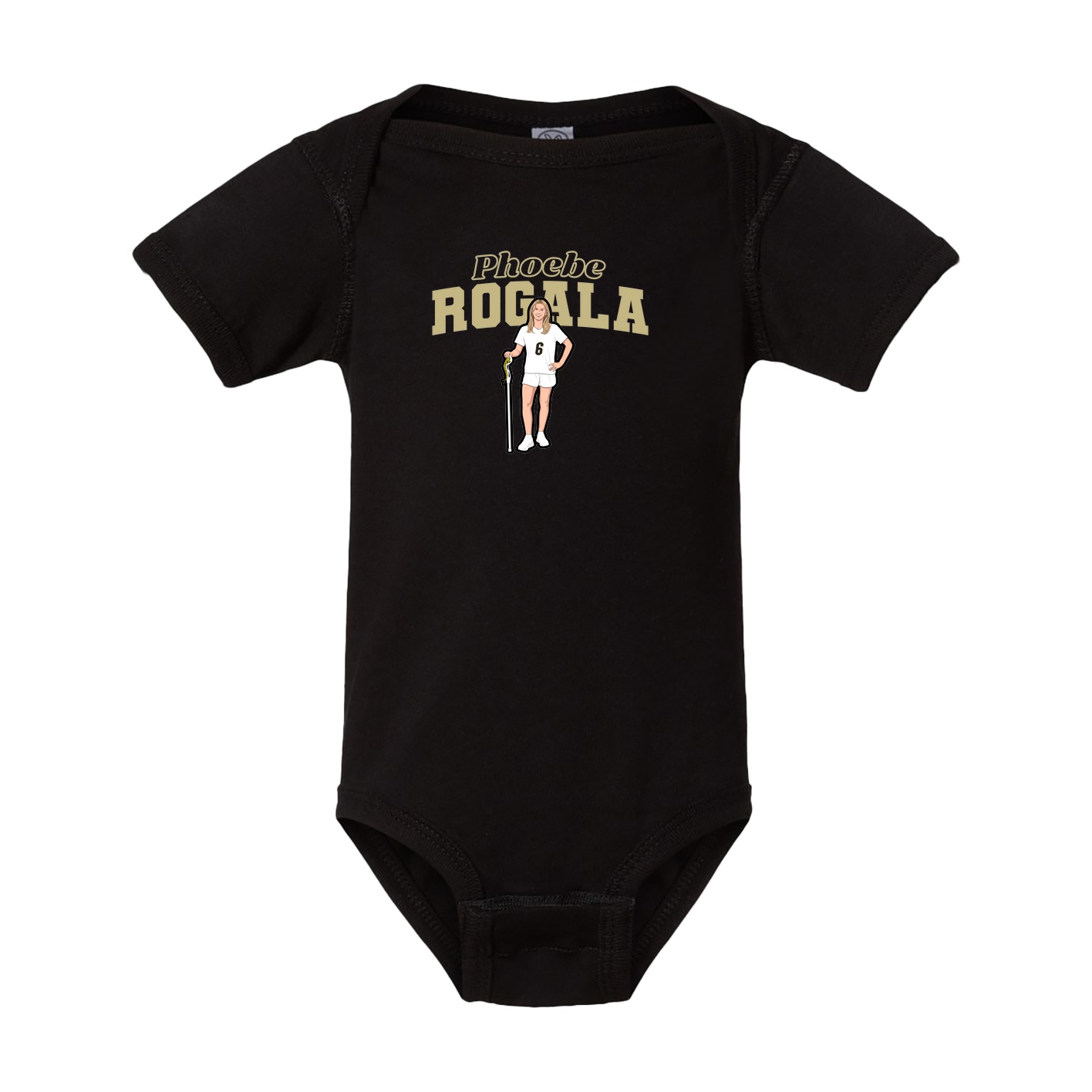 Baby Onesie — Name Arch in Black