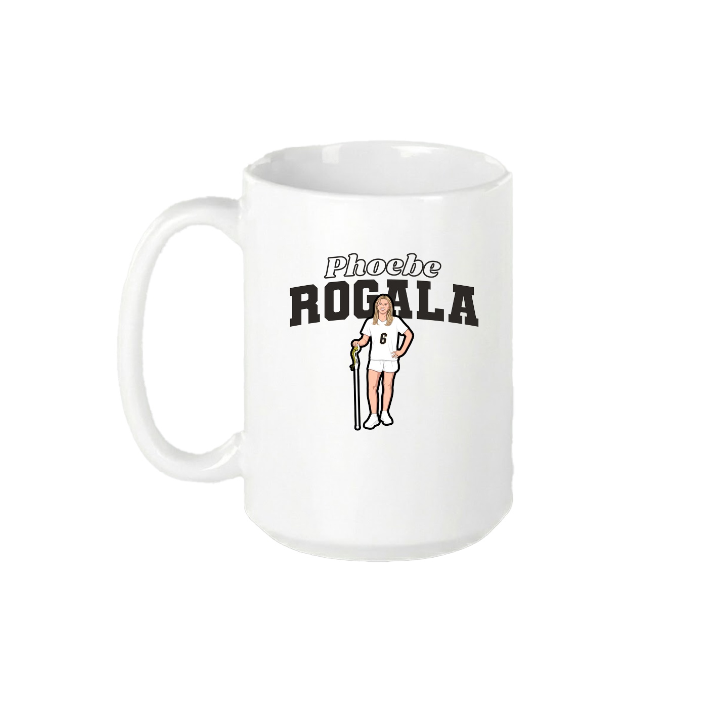 15oz Coffee Mug — Name Arch in White