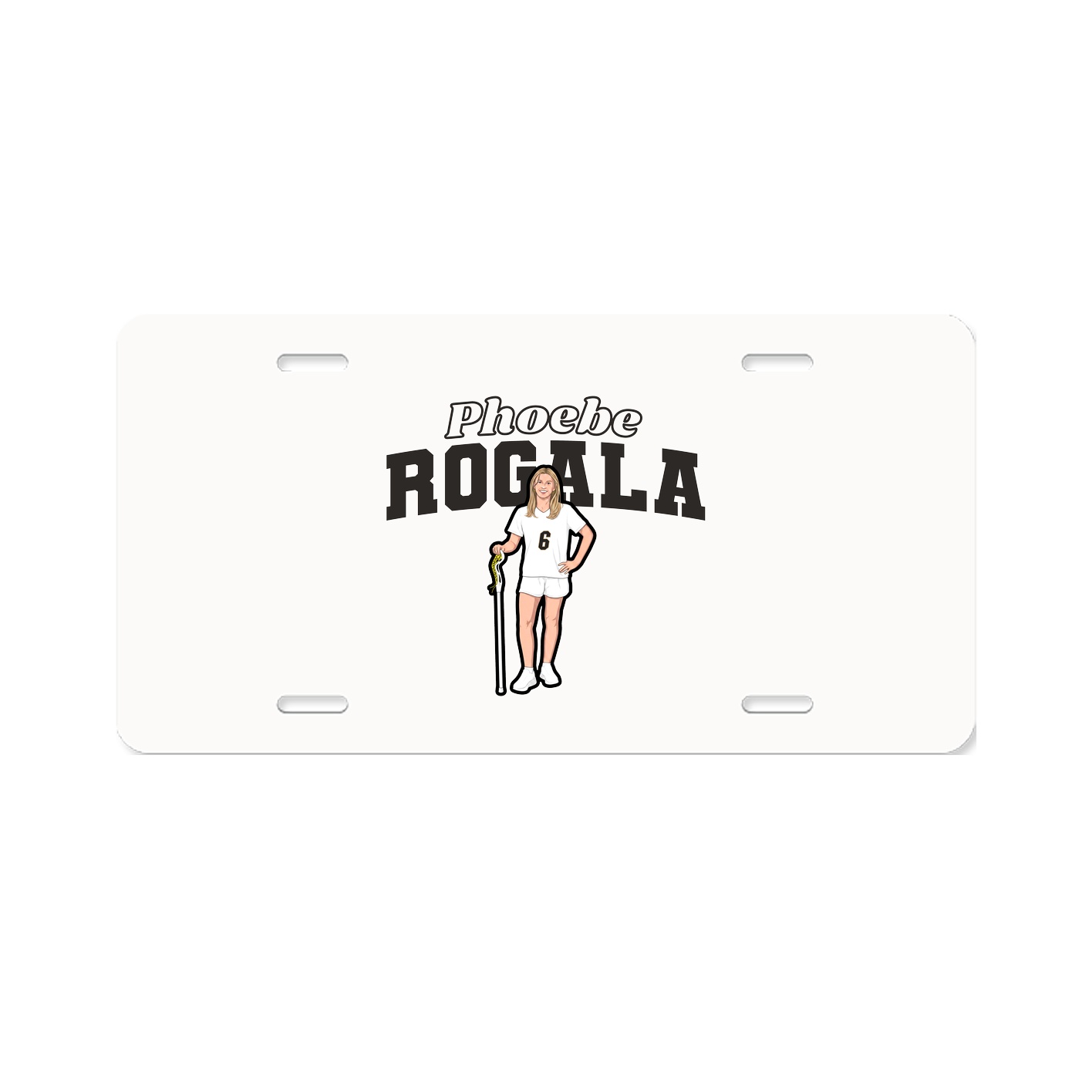 License Plate — Name Arch in Classic