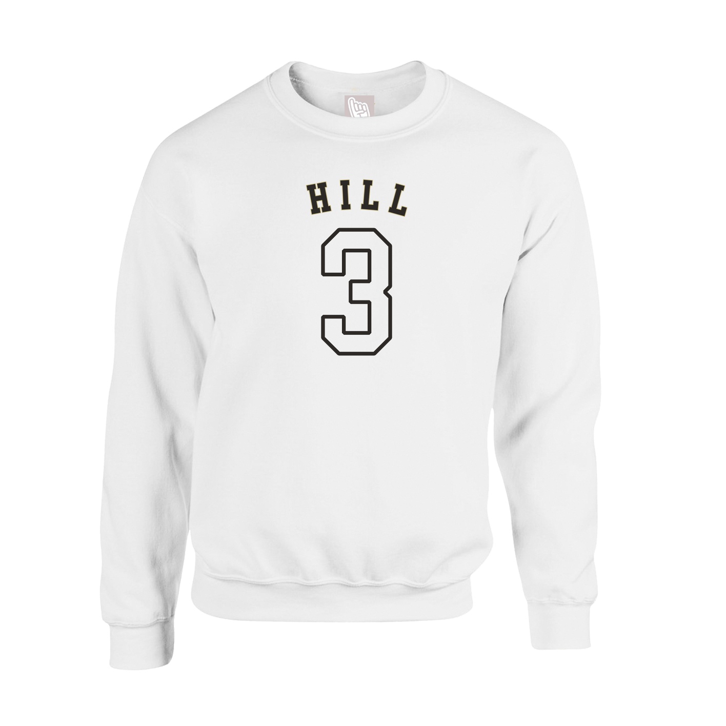 Fleece Crew — Shirsey Arch in White
