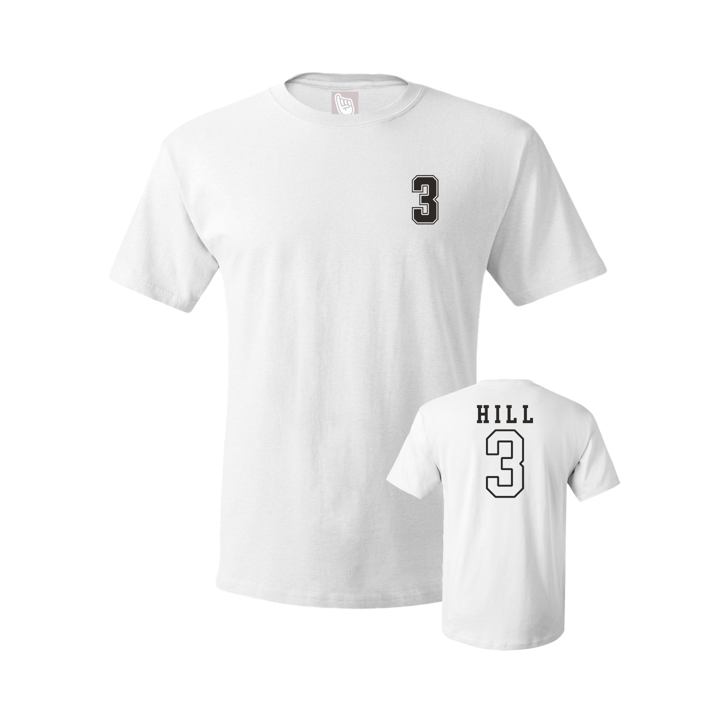 Youth Tee — Chest Back in White