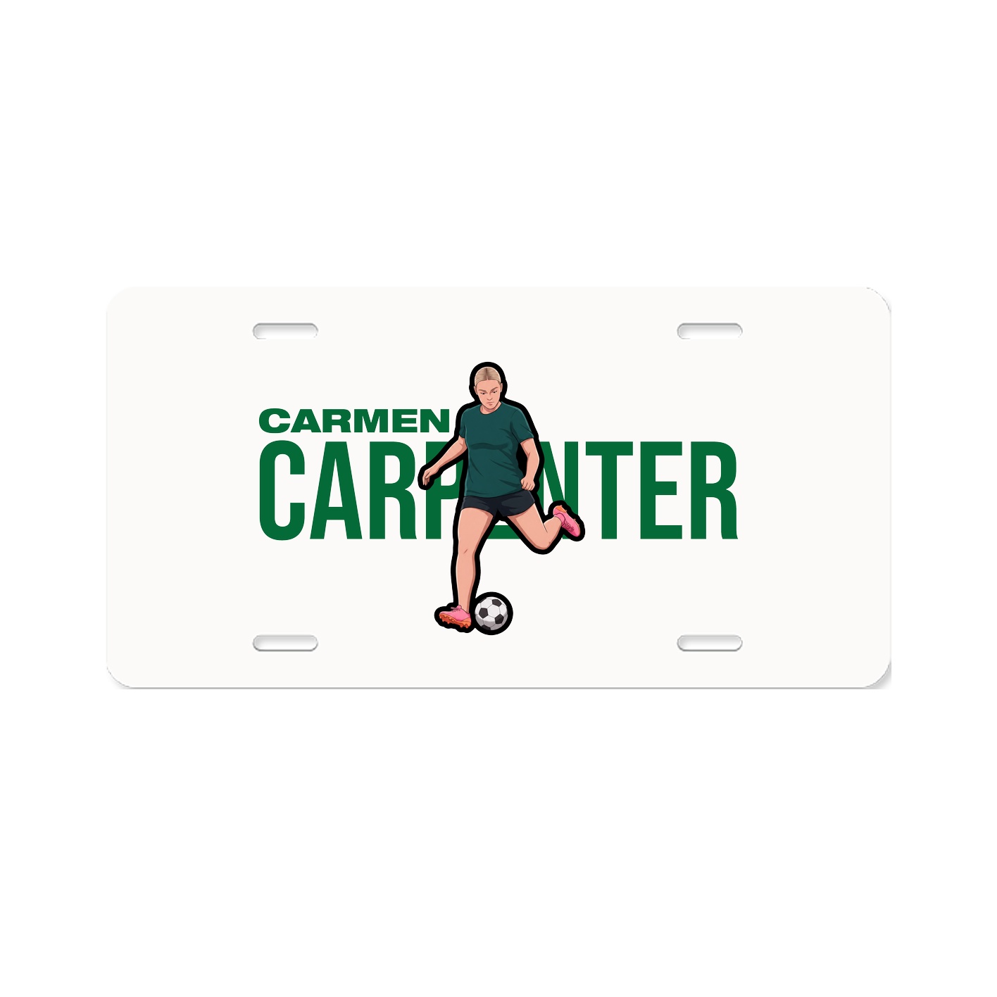 License Plate — Player Name in Classic