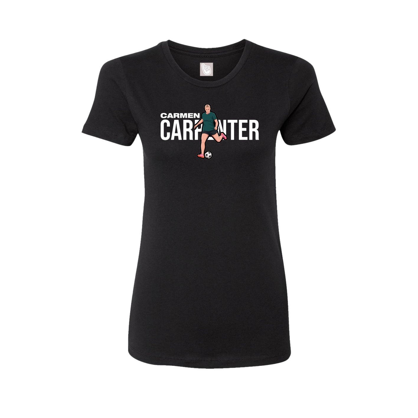 Womens Tee — Player Name in Black