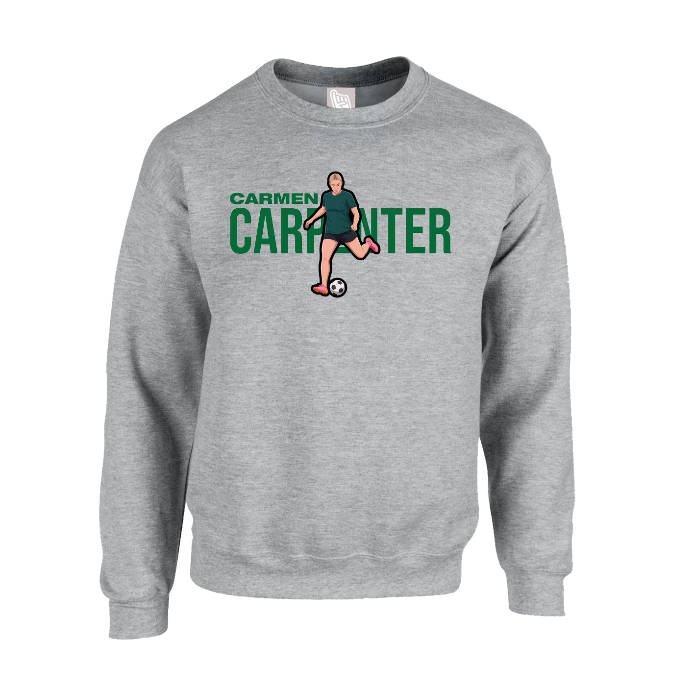 Fleece Crew — Player Name in Grey