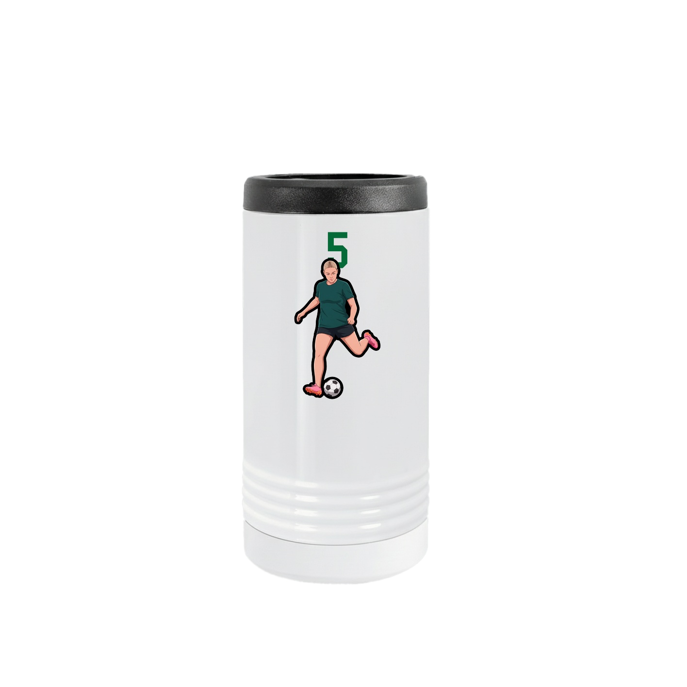 Slim Beverage Holder — Number Top in White