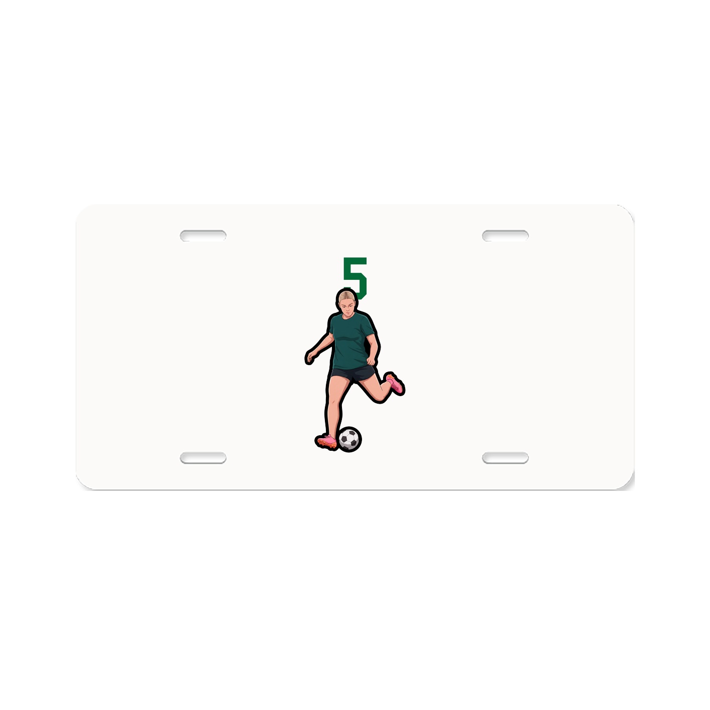 License Plate — Number Top in Classic