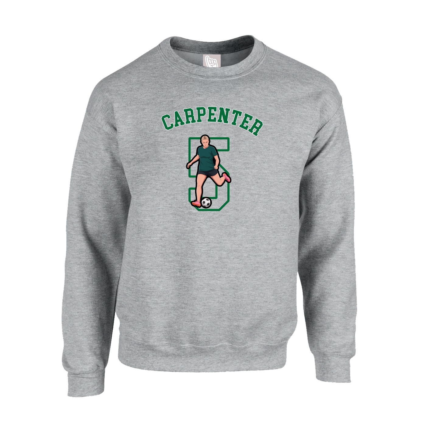 Fleece Crew — Shirsey Arch in Grey