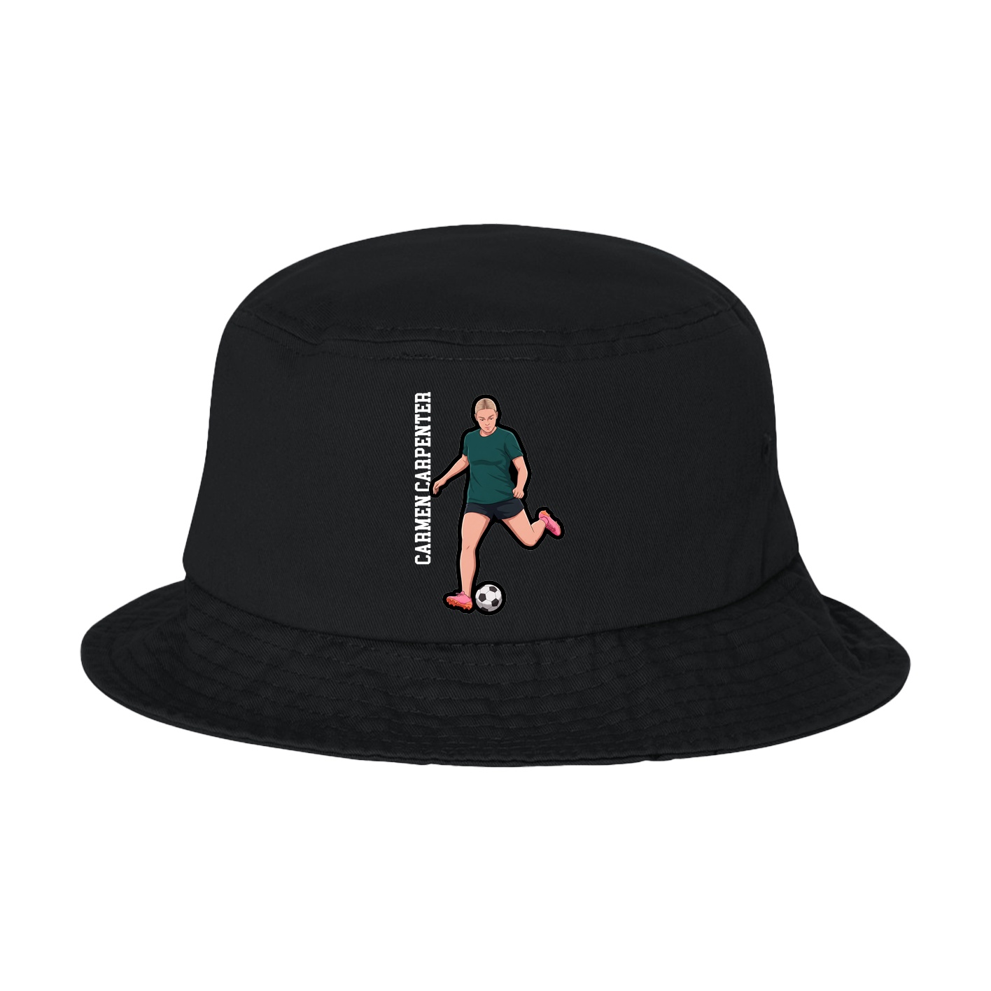 Bucket Cap — Name Vertical in Black