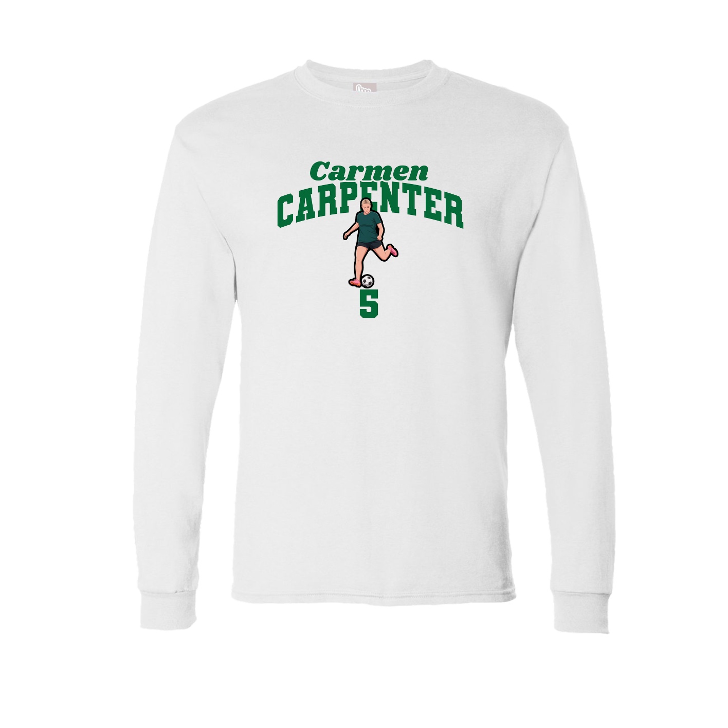 Long Sleeve Tee — Signature Arch in White