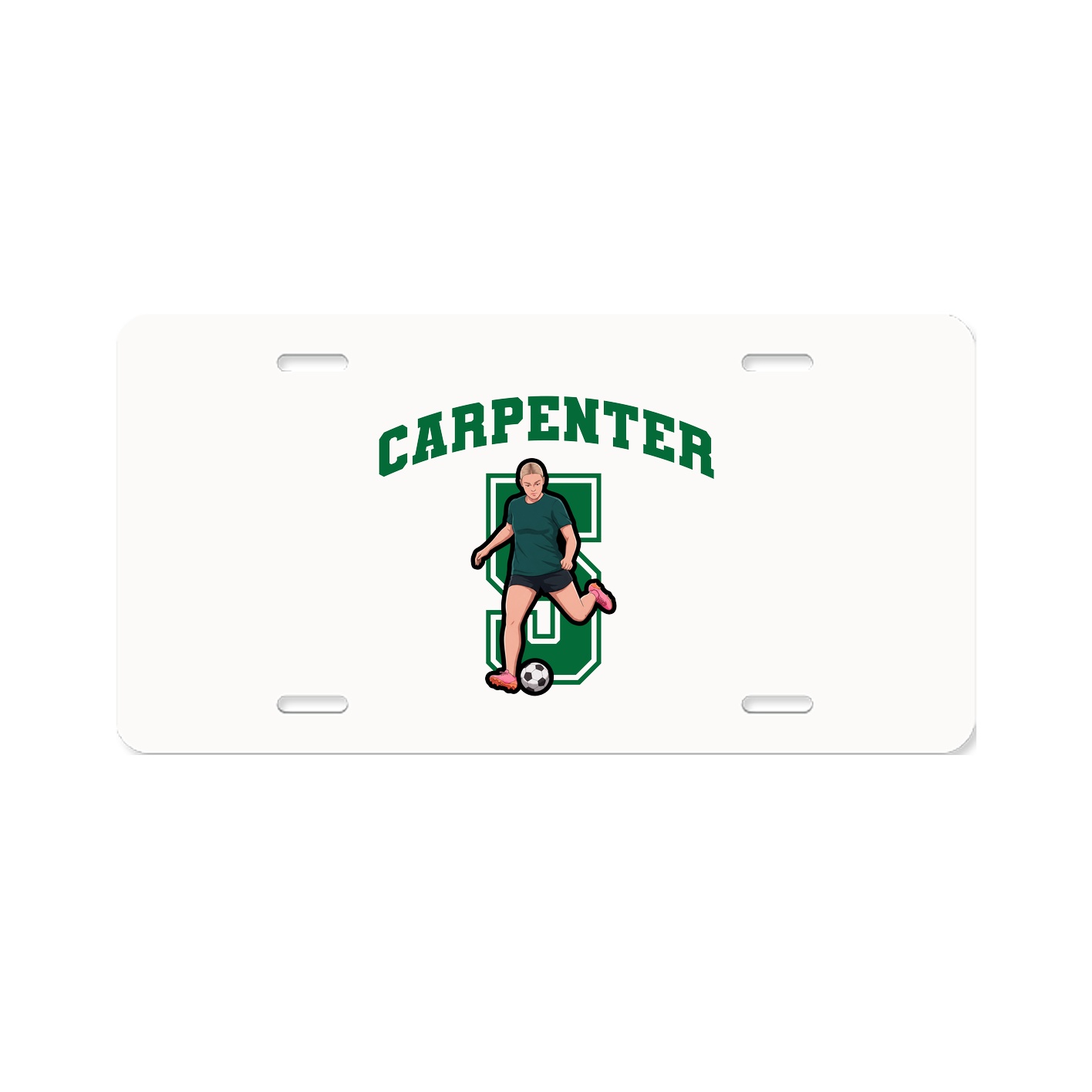 License Plate — Number in Classic