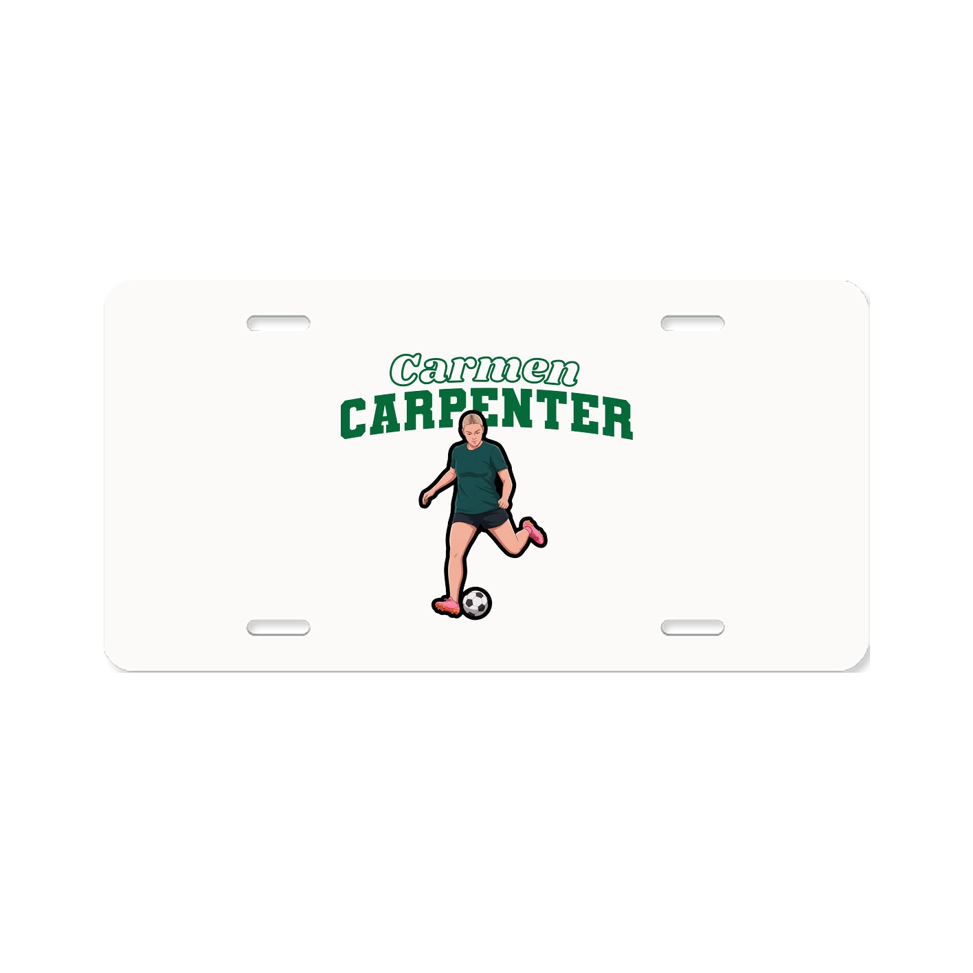 License Plate — Name Arch in Classic
