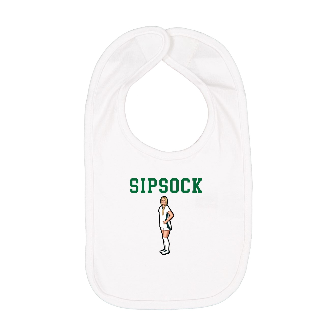 Infant Bib — Shirsey in White