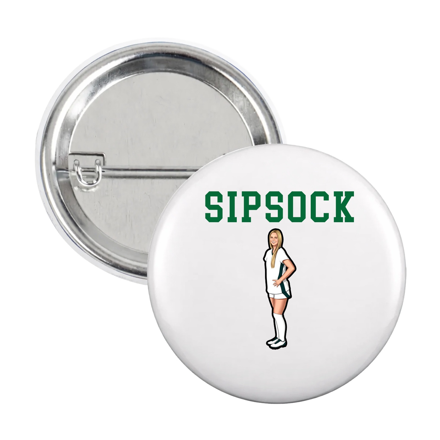Game Day Button — Shirsey in White