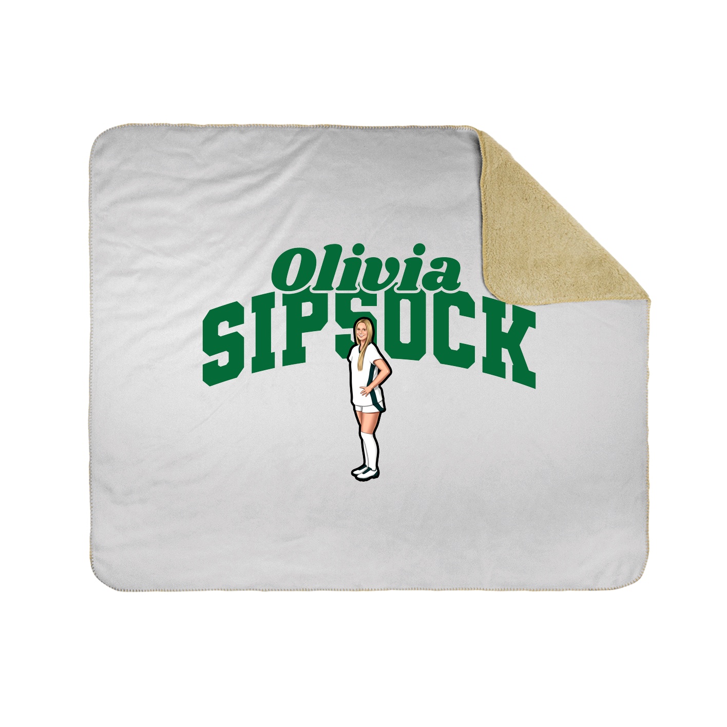 Throw Blanket — Signature Arch in White
