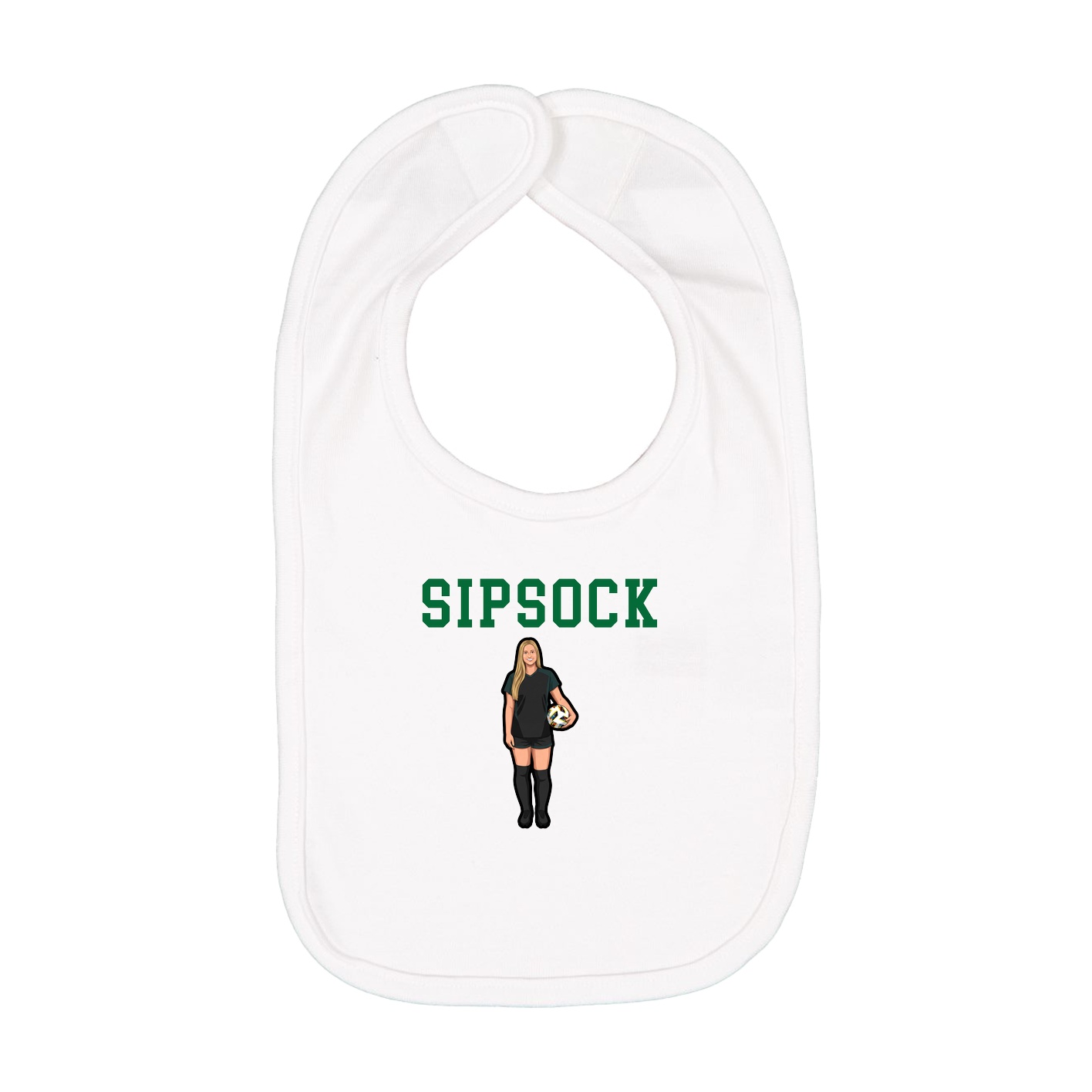 Infant Bib — Shirsey in White
