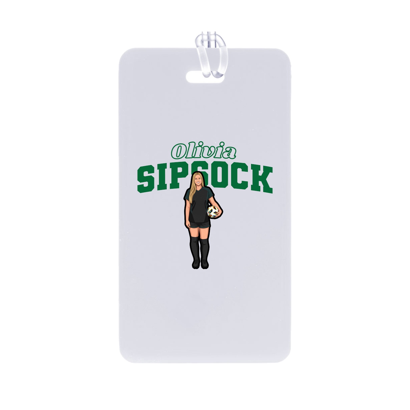 Bag Tag — Name Arch in Classic